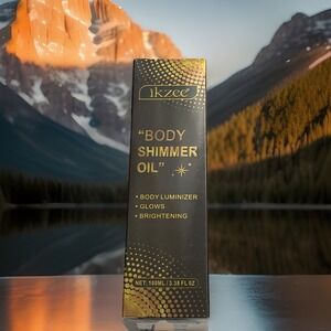 Body Shimmer Oil & Face Brightener, Long-Lasting Glow Luminizer‎
